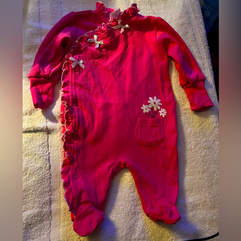 Pink Ruffled Kids One Piece size 3mths
